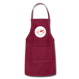 Adjustable Apron - burgundy