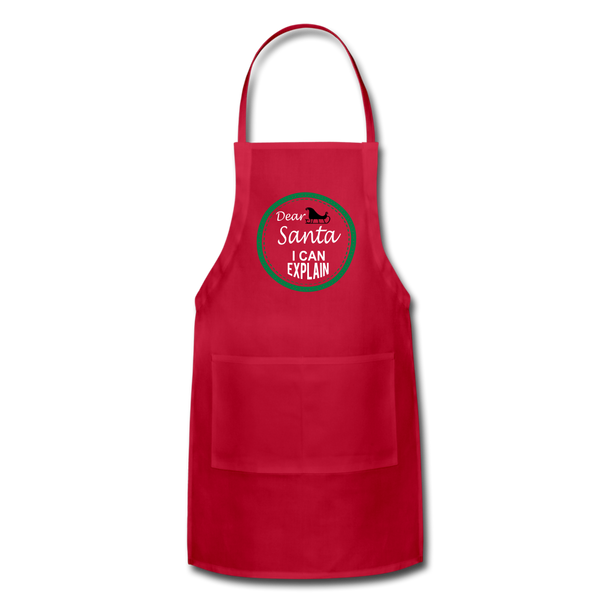 Adjustable Apron - red