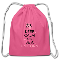 Cotton Drawstring Bag - pink