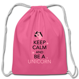 Cotton Drawstring Bag - pink