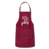 Adjustable Apron - burgundy