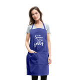 Adjustable Apron - royal blue