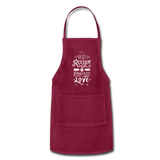 Adjustable Apron - burgundy