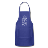 Adjustable Apron - royal blue