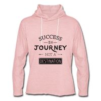 Unisex Lightweight Terry Hoodie - cream heather pink