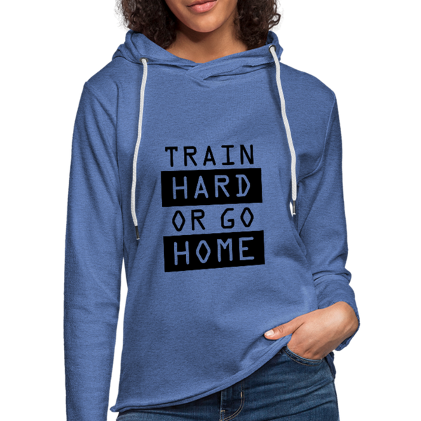 Unisex Lightweight Terry Hoodie - heather Blue