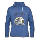 Unisex Lightweight Terry Hoodie - heather Blue