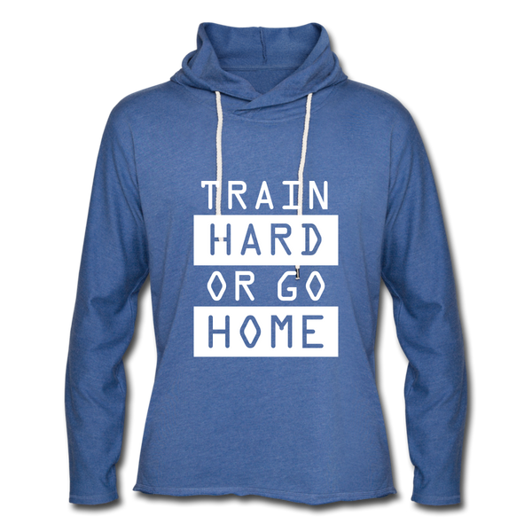 Unisex Lightweight Terry Hoodie - heather Blue