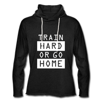 Unisex Lightweight Terry Hoodie - charcoal gray