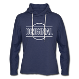 Unisex Lightweight Terry Hoodie - heather navy