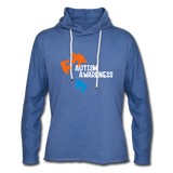 Unisex Lightweight Terry Hoodie - heather Blue