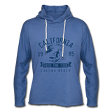 Unisex Lightweight Terry Hoodie - heather Blue