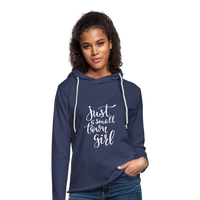 Unisex Lightweight Terry Hoodie - heather navy