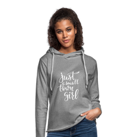 Unisex Lightweight Terry Hoodie - heather gray