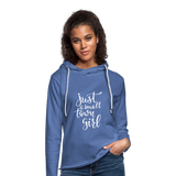 Unisex Lightweight Terry Hoodie - heather Blue