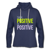 Unisex Lightweight Terry Hoodie - heather navy