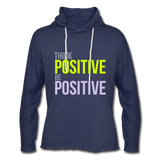 Unisex Lightweight Terry Hoodie - heather navy