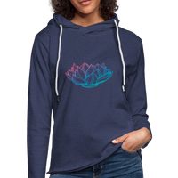 Unisex Lightweight Terry Hoodie - heather navy