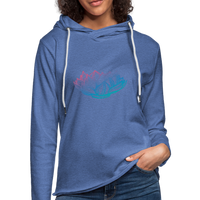 Unisex Lightweight Terry Hoodie - heather Blue