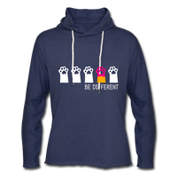 Unisex Lightweight Terry Hoodie - heather navy