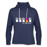 Unisex Lightweight Terry Hoodie - heather navy