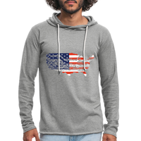 Unisex Lightweight Terry Hoodie - heather gray