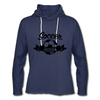 Unisex Lightweight Terry Hoodie - heather navy