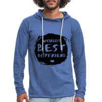 Unisex Lightweight Terry Hoodie - heather Blue