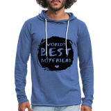 Unisex Lightweight Terry Hoodie - heather Blue