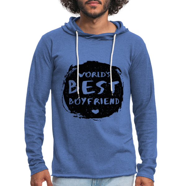 Unisex Lightweight Terry Hoodie - heather Blue