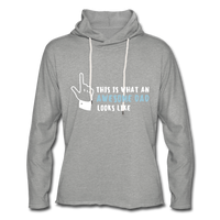 Unisex Lightweight Terry Hoodie - heather gray