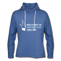 Unisex Lightweight Terry Hoodie - heather Blue