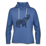 Unisex Lightweight Terry Hoodie - heather Blue