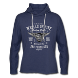 Unisex Lightweight Terry Hoodie - heather navy