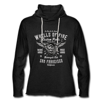 Unisex Lightweight Terry Hoodie - charcoal gray