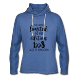 Unisex Lightweight Terry Hoodie - heather Blue