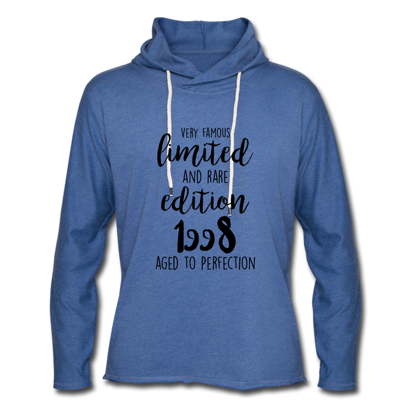 Unisex Lightweight Terry Hoodie - heather Blue