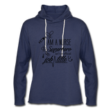 Unisex Lightweight Terry Hoodie - heather navy