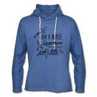 Unisex Lightweight Terry Hoodie - heather Blue