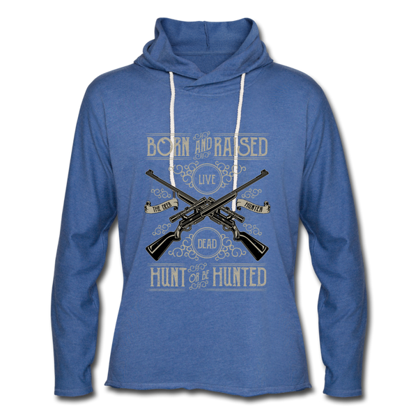 Unisex Lightweight Terry Hoodie - heather Blue