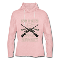 Unisex Lightweight Terry Hoodie - cream heather pink