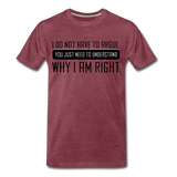 Men's Premium T-Shirt - heather burgundy