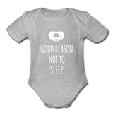 Organic Short Sleeve Baby Bodysuit - heather gray